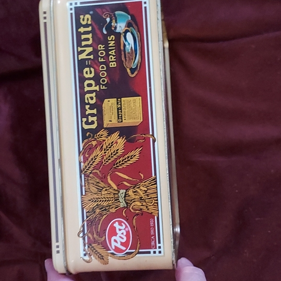 Post Grape-Nuts Tin Container over 8 inches x over 6 inches Multicolor - Picture 7 of 11